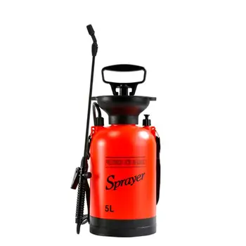 

5l Garden Sprayer Air Compression Pump Pressure Sprayer Strap For Agricultural Gardening Orange Watering Plant Lawn Spray Bottle