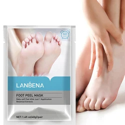 Foot Peel Mask Exfoliating Moisturizing Repairing Whitening And Even Skin Tone Plant Essence Foot Care And Skin Care 40g/Pair