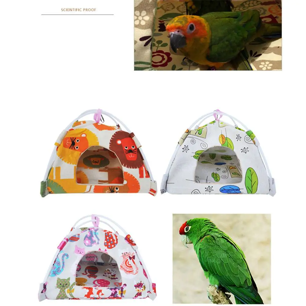 HobbyLane домик для домашних животных маленькие животные холст палатка птица хомяк Гамак Висячие гнезда печатная кровать