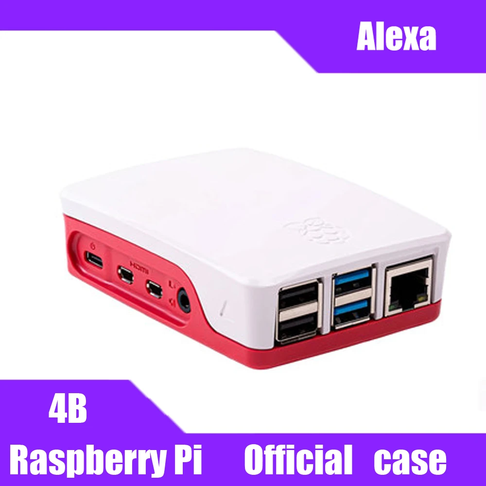 Официальный чехол Raspberry Pi4 для использования с Raspberry Pi 4 красный и белый цвета Высокое качество ABS Материал красивый пылезащитный