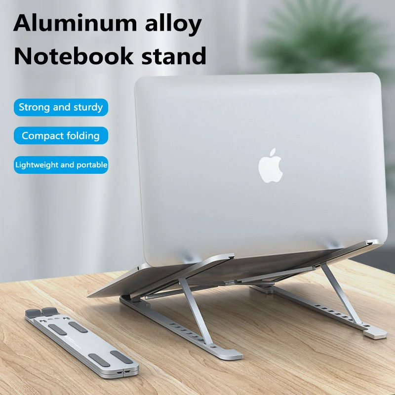 Портативная подставка для ноутбука алюминиевый складной Macbook Pro Поддержка