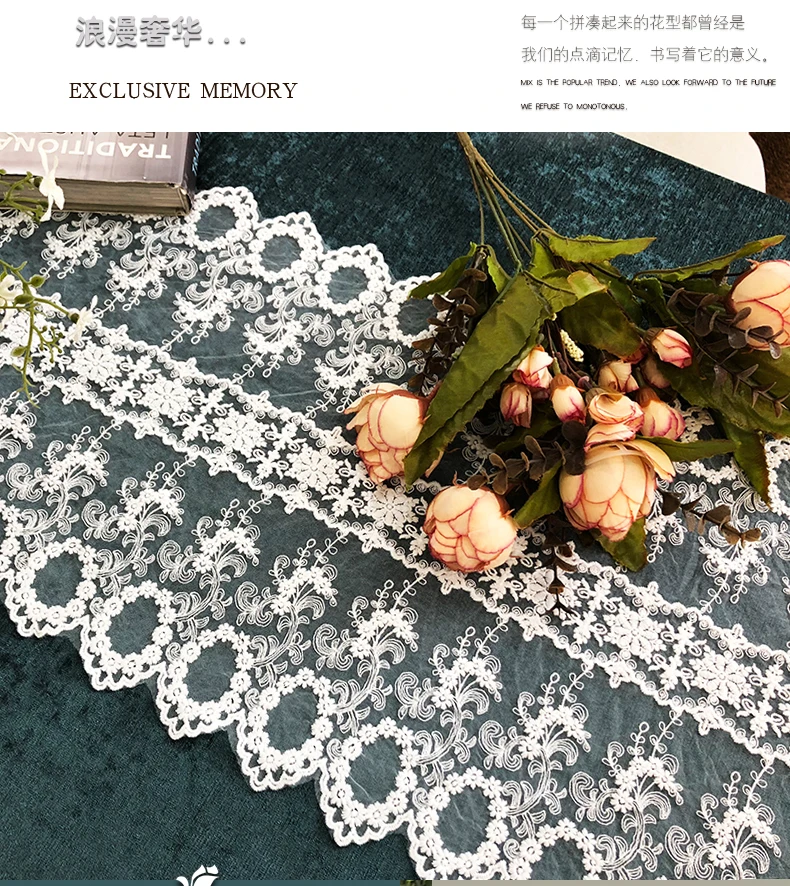 Новое поступление Европейской кружевной скатерти с вышивкой с кисточками украшения для рождества, дня рождения, свадьбы