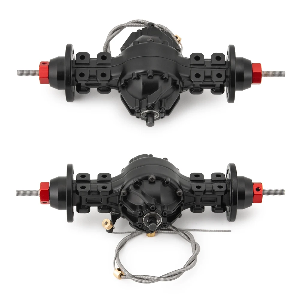 Металлический сплав передний/задний Средний дифференциальный мост Встроенная передача радиоуправляемая игрушка, детали для модернизации для 1/14 Тамия буксировщик