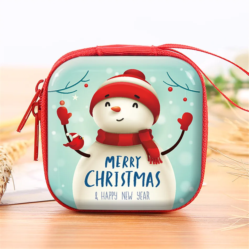 4 Merry Christmas Кошелек для монет, детская мини-сумка для sd-карты, наушник, кошелек для хранения ключей, сумка для наушников, коробка для женщин, девочек, кошельки, Детская сумочка для девочек - Цвет: 4