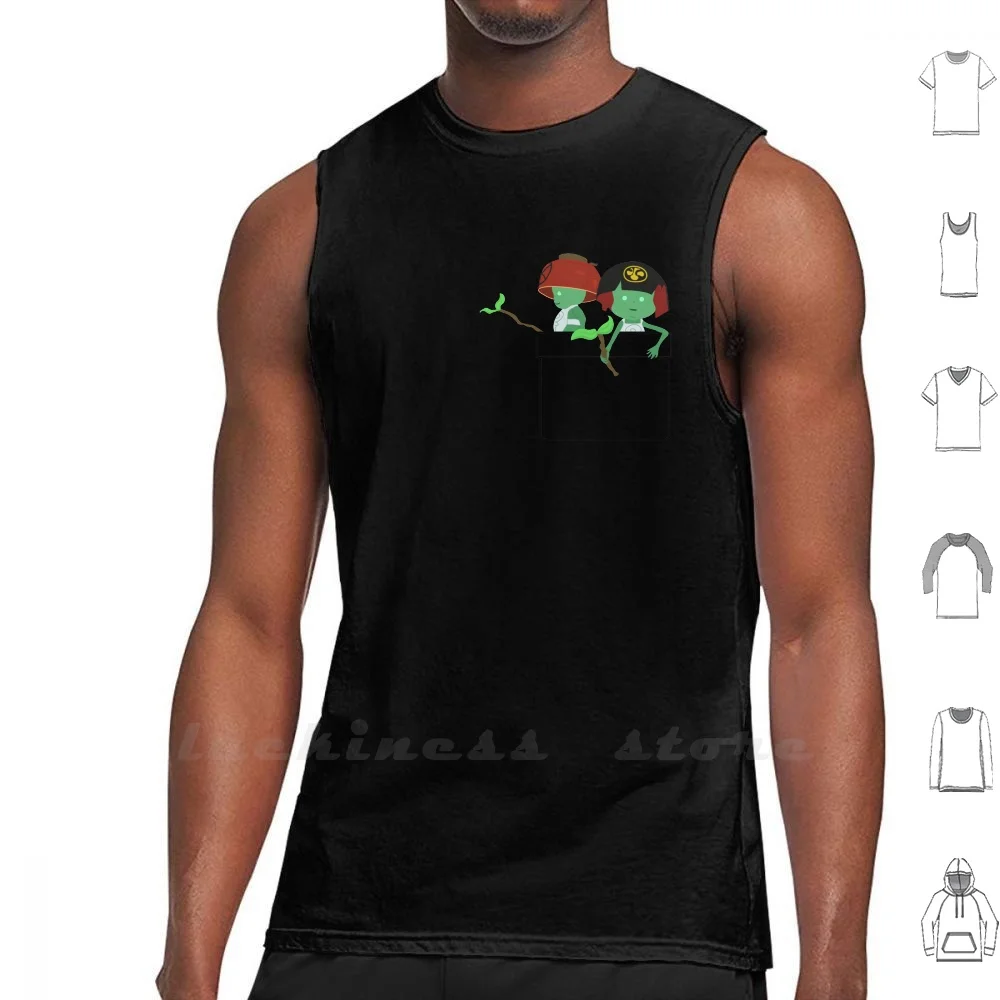 Canottiera Tascabile Kodama Canottiera Senza Maniche In Cotone Nioh Kodama Japan Videogame Tascabile