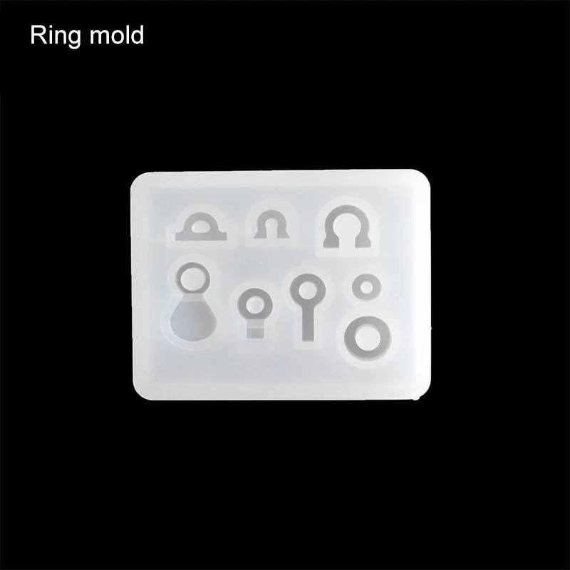 Ring mold 1 шт. Подвеска для изготовления DIY прозрачная УФ-смола жидкий силикон комбинированные формы для DIY изготовления аксессуаров - Цвет: Ring mold