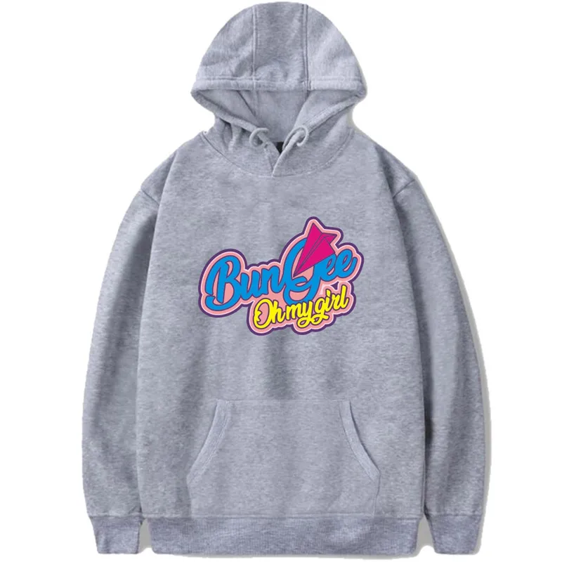 Gray PG030 OH MY GIRL альбом осень в любви HOMYGIRL толстовки KPOP пуловеры с капюшоном - Цвет: Gray