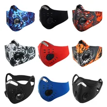 Быстрая Доставка Красочные мужские и женские мужские анти загрязнения маска для лица фильтр с активированным углем для PM 2,5 пыленепроницае...(China)