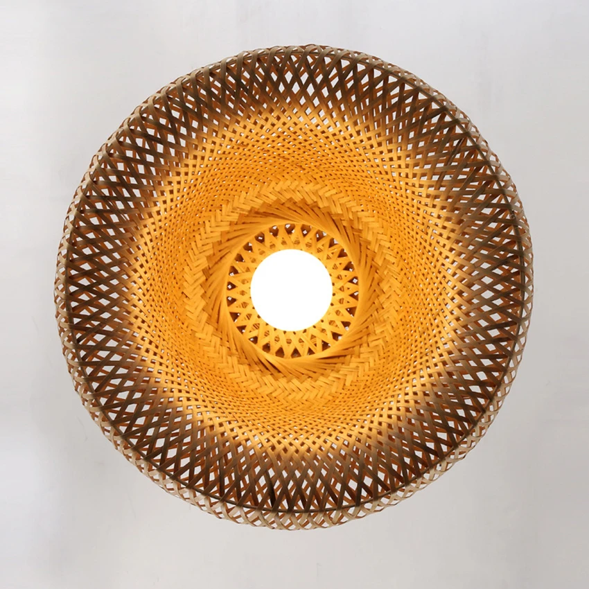 Chinese Style Bamboo Bird Cage Led Pendant Lights Modern Loft Photo Inspiration