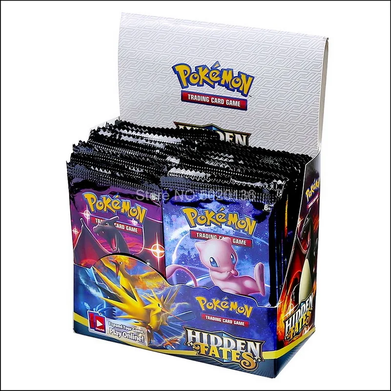 Pokemon 324 360 pcs/set Cards Toys Spanish French English Sun&Moon  Brilliant Stars Collection Box Card Energy Trainer Tag