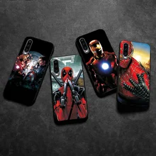 Чехол captain america для huawei P30 Lite P10 Lite, черный ТПУ для huawei P30 P20 Pro P8 P9 Lite, чехол для huawei P30 Pro, чехол