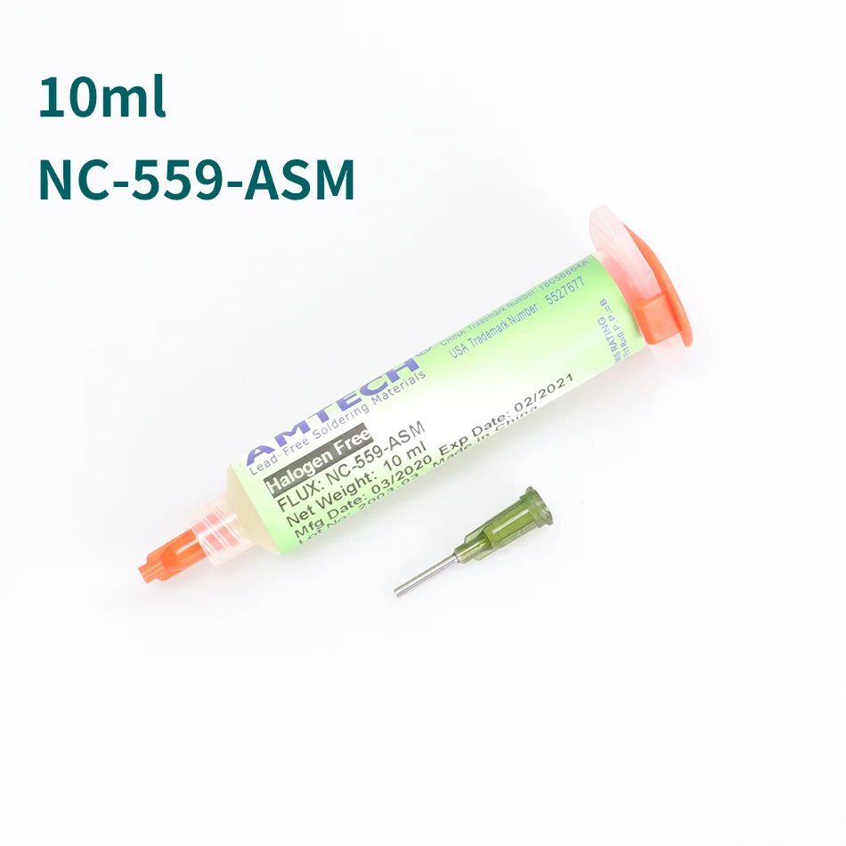 Original AMTECH NC-559-ASM NC-223-ASM BGA PCB No-Clean Solder Paste Welding Advanced Oil Flux Grease 10cc Soldering Repair Paste stainless steel flux core wire Welding & Soldering Supplies