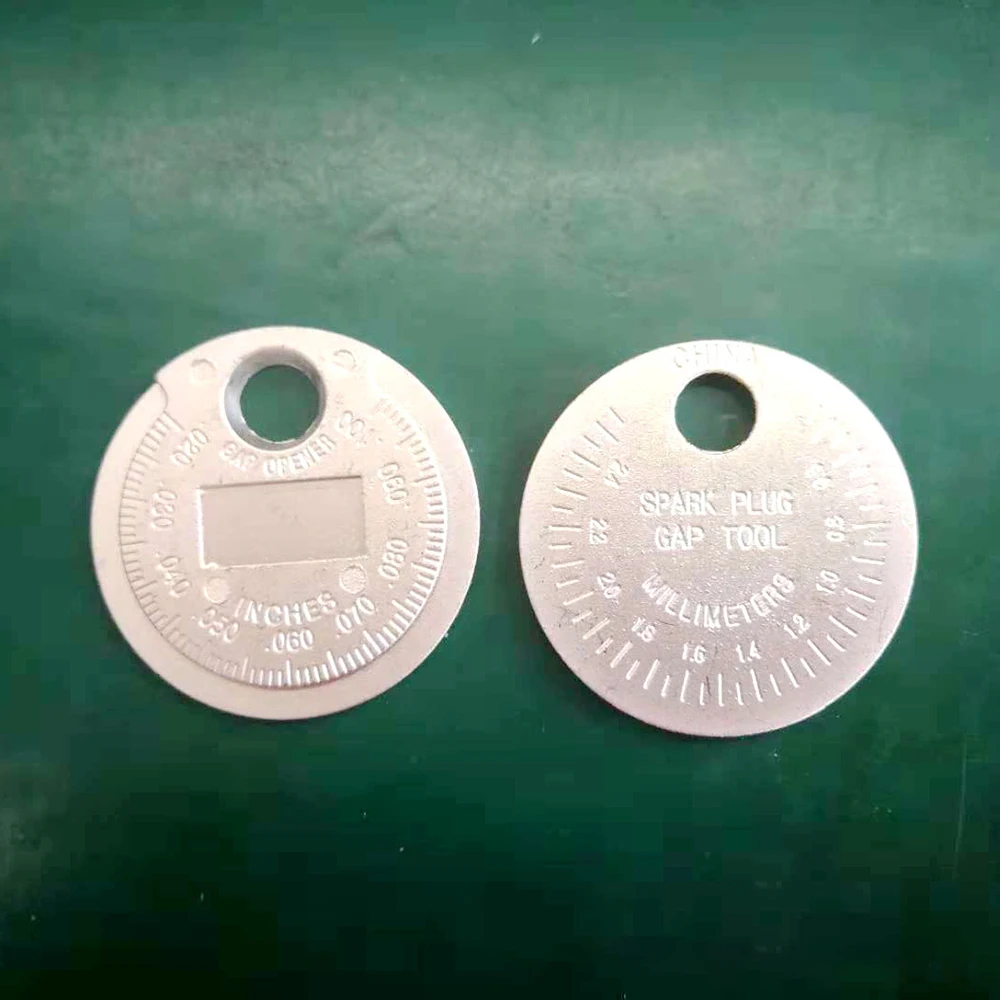 Измеритель зазора свечи зажигания измерительный инструмент тип монеты Свеча зажигания диапазон Gage 0,6-2,4 мм точные и чистые материалы высокого качества