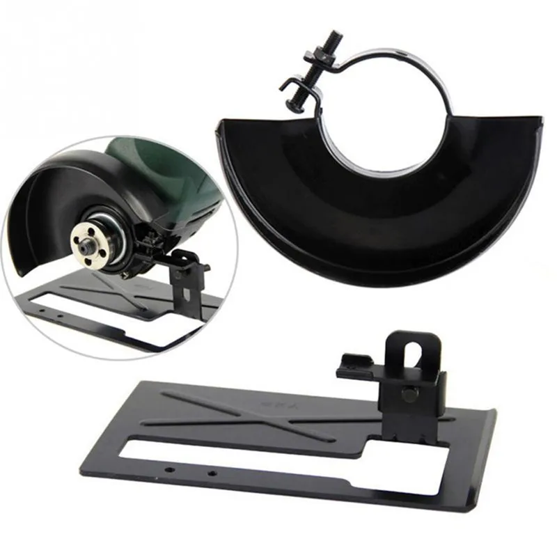  1set Tungsten steel Angle Grinder Bracket Holder Safety cover Adjustable Cutting Machine seat Woodw