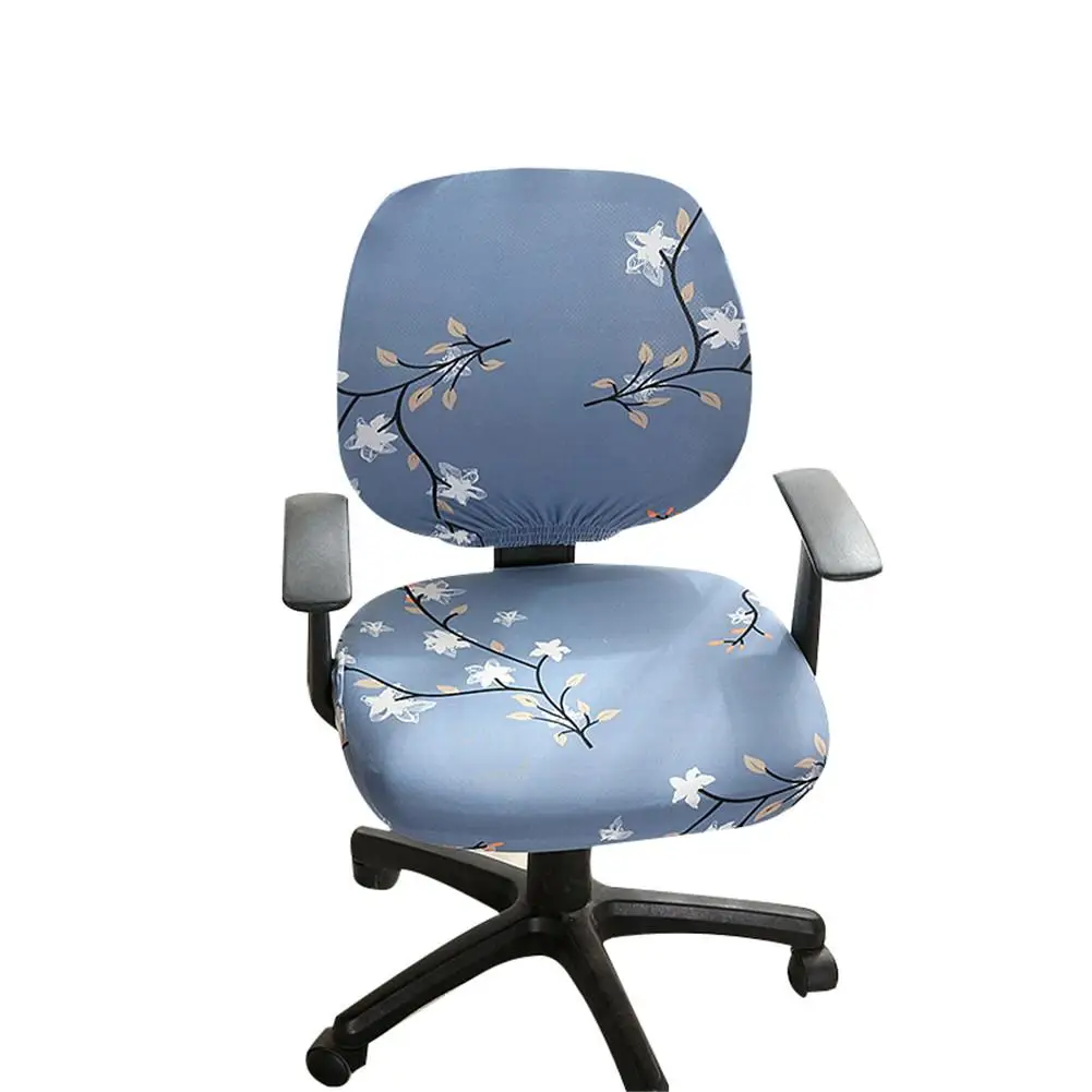 

Computer office chair cover split protective office restaurant wedding banquet stretch fabric polyester general desk work chair