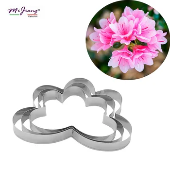

Stainless Steel Rhododendron Azalea Flower Petal Fondant Mould Cake Cutter Slicer Biscuit Cookie Mold Cake Decorating Tools