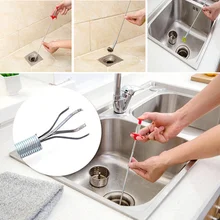 Гибкая ручная встряхивание канализация, сливной очиститель для ванной комнаты, инструмент для удаления волос, кухонный очиститель для раковины, дома