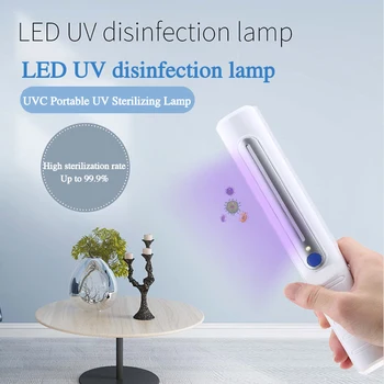 

Portable UV Stick Disinfection Lamp Led Sterilizer UV Light Mini Sanitizer Travel Wand Germicidal for Phone and Mask Cleaning