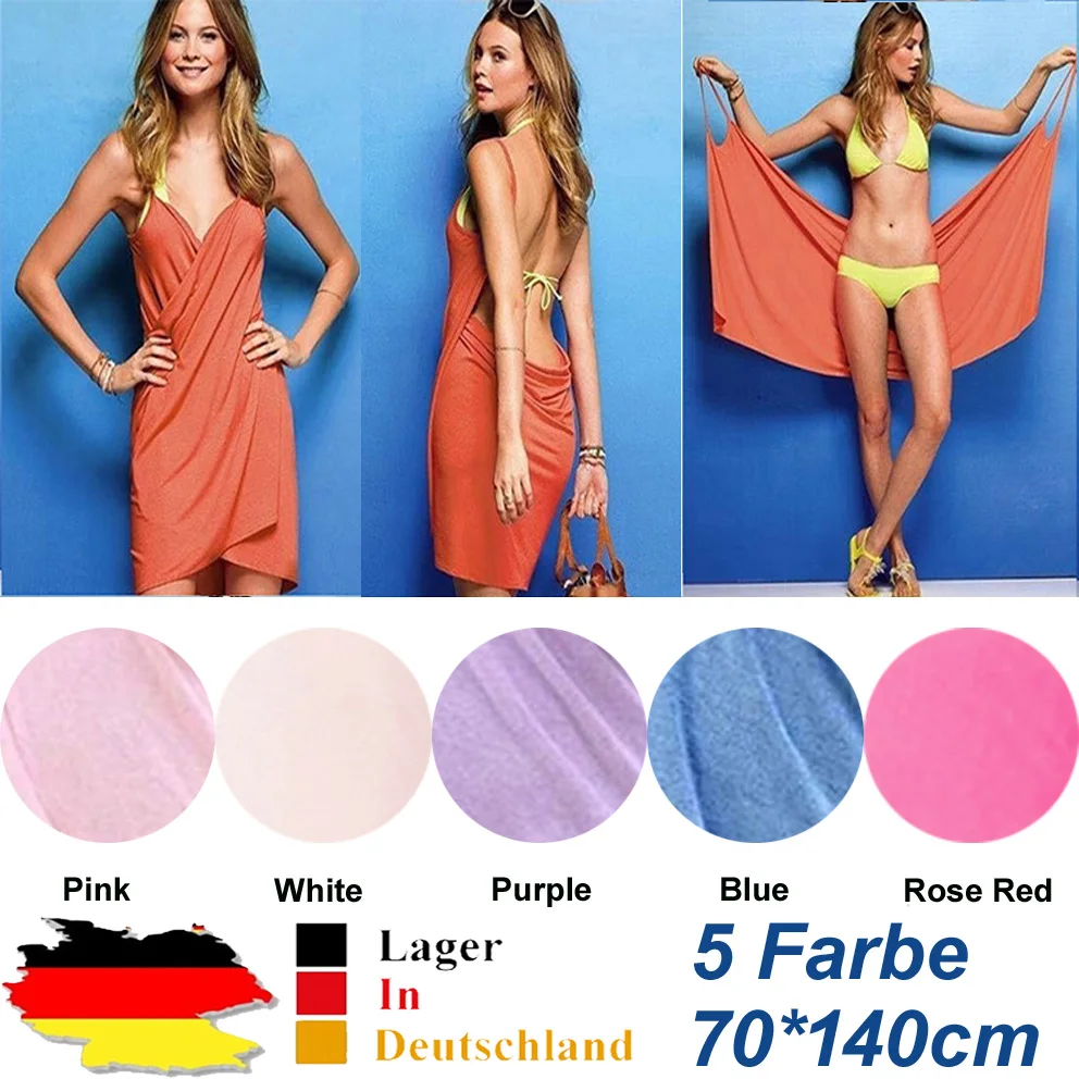 Новое дамское банное полотенце пригодно для носки быстросохнущее пляжное женское спа-халат юбка мода