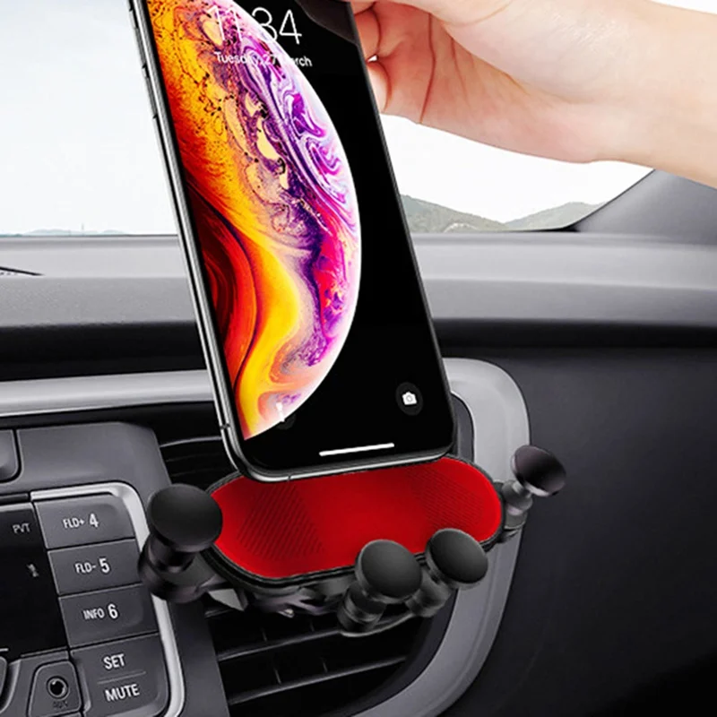 

Cell Phone Holder For Car Air Vent Mount Gravity Auto Lock And Release, Compatible With Phone From 4.7 To 6.5 Inches 3 Colors