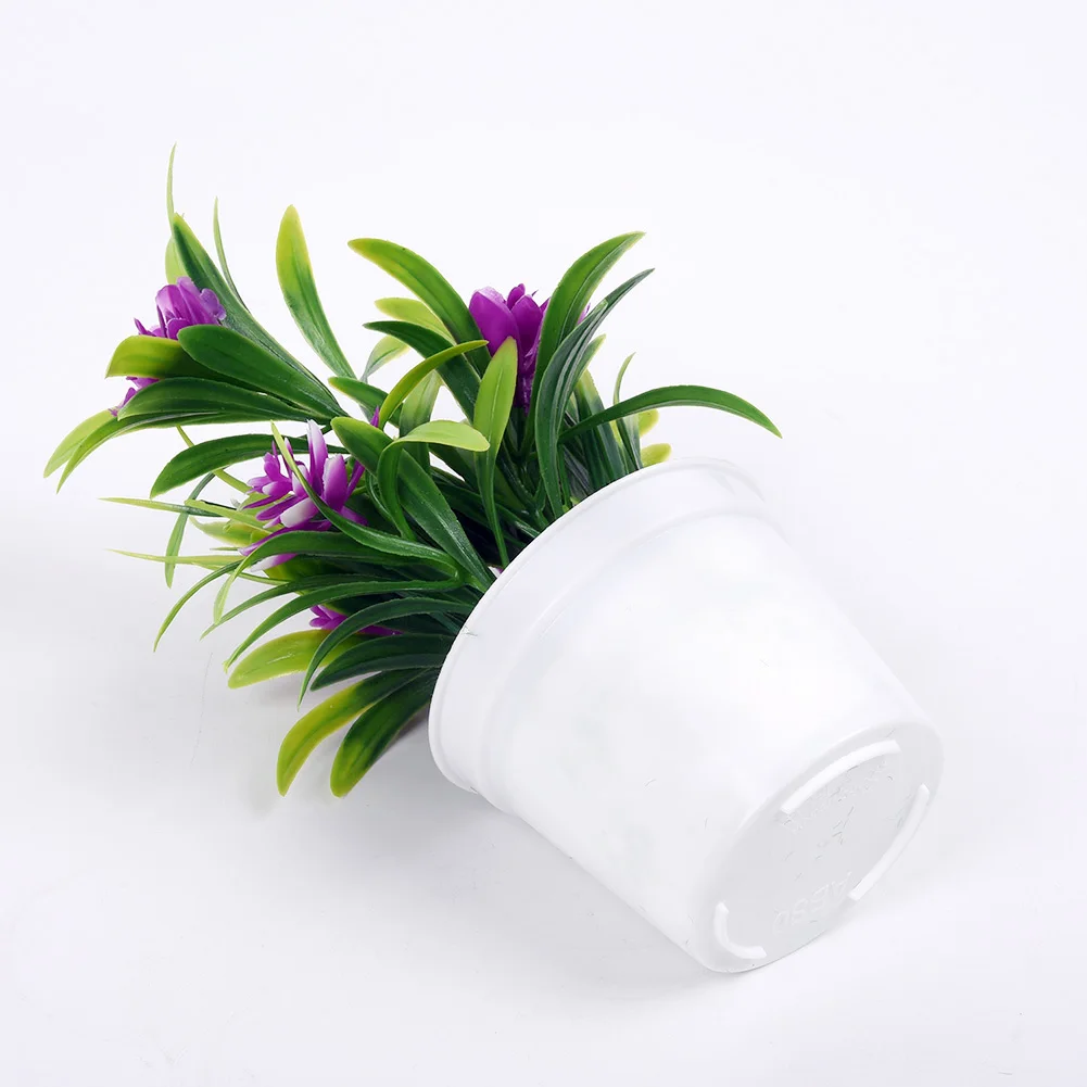 

5* Small Lotuses Artificial Bonsai Tabletop Home Decoration Fake Flower 11*18 Cm