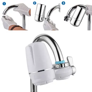 

Water Filter Purifier Washable Ceramic Percolator for Home Bathroom Kitchen Faucet Water Tap Rust Bacteria Removal Tools U1JE
