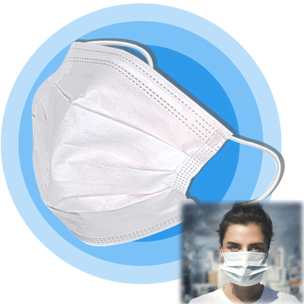 

100pcs Mouth Face Mask Anti Dust Disposable Face Masks Filtering Fog PM2.5 Surgical Mask 3ply Kids Mask Mouth Poluttion