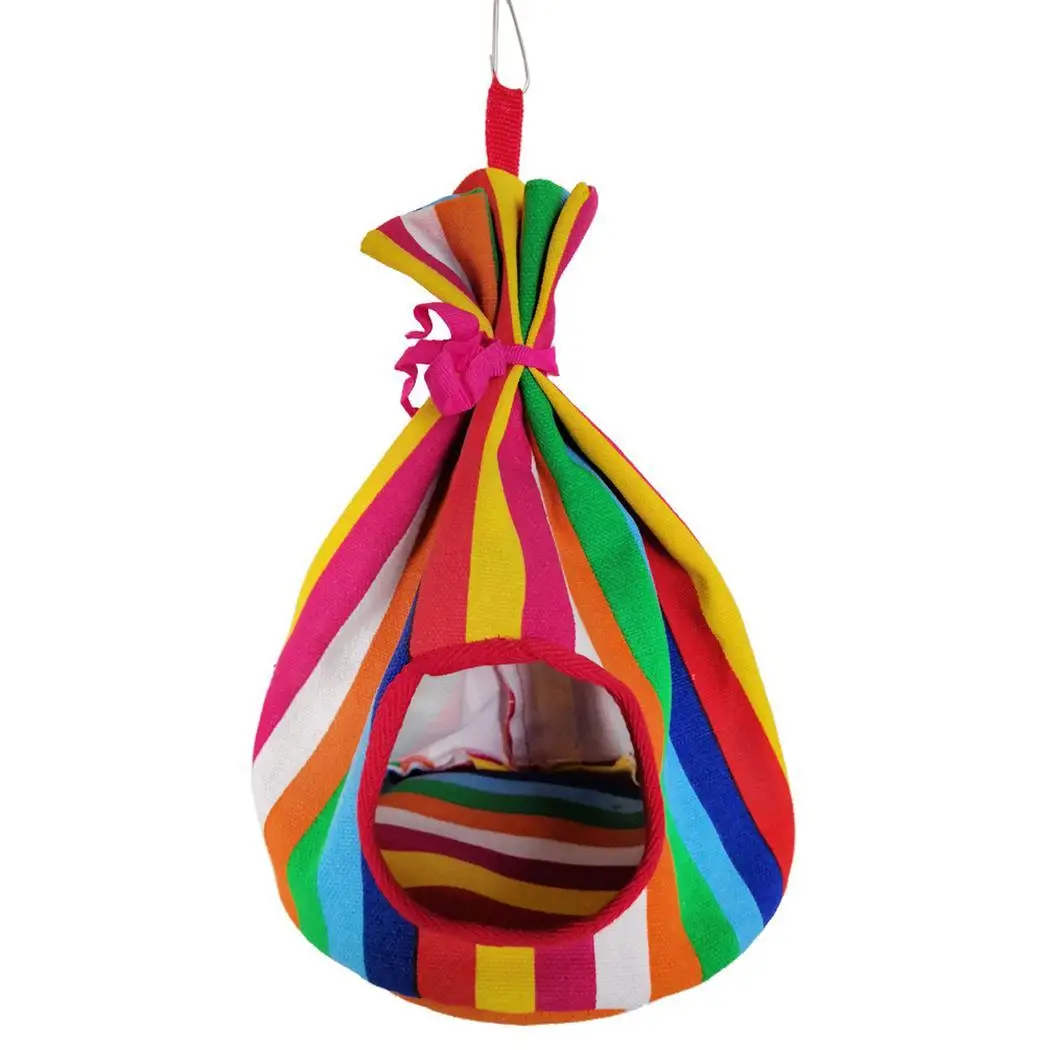 multicolor 3 стиля мягкий гамак для птицы Попугай теплый плюш Птичье гнездо кровать висячее дупло - Цвет: multicolor
