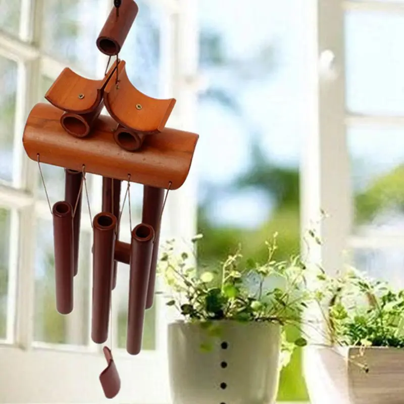 Bamboo Wind Chime Windchime украшение для двора украшение для дома