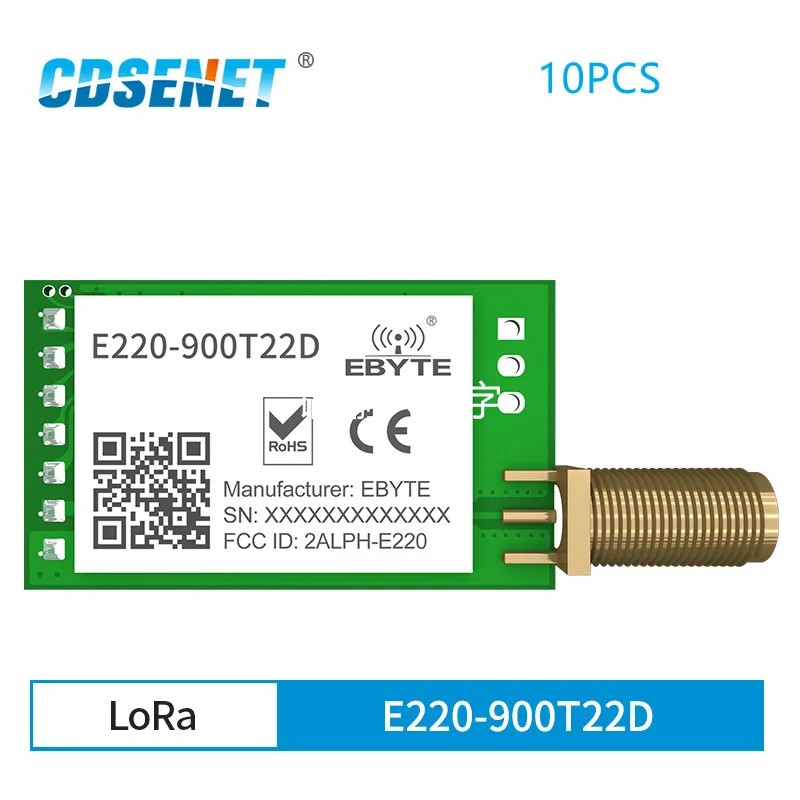 10-pieces-lot-llcc68-lora-868mhz-915mhz-technologie-sans-fil-22dbm-longue-portee-5km-e220-900t22d-sma-k-uart-rssi-emetteur-recepteur-dip