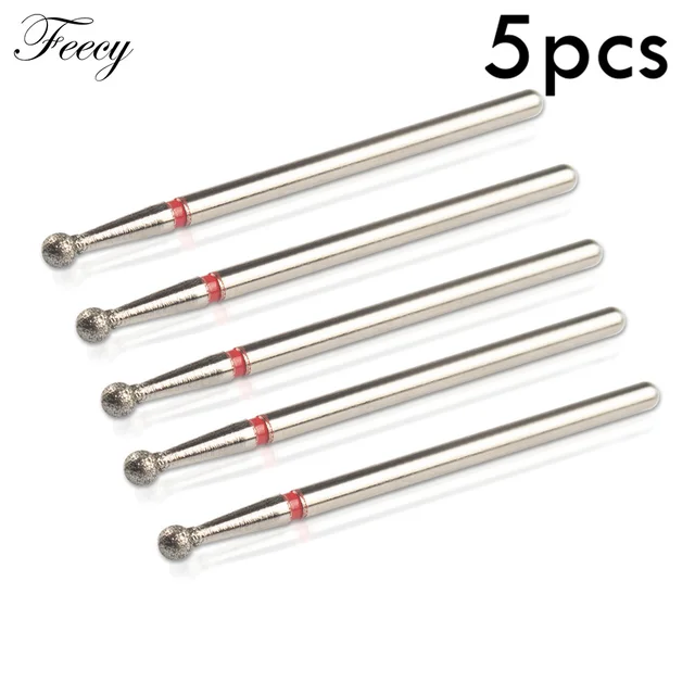 5pcs Diamond Nail Drill Bit Kits Mill Cutter All For Manicure Machine Bit Tools Accessories Cuticle Clean For Removing Nail Gel U