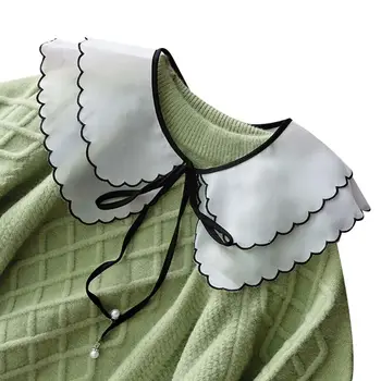 

2020 Women Girl Fake Collar Delicate Lace Round Neck Delicat Detachable Half Shirt