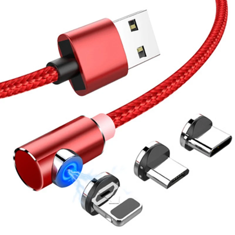 

Fast Magnetic Cable Micro USB Type C Charger Charging For iPhone XS X XR 8 7 Samsung S8 Magnet Android Phone Cable Cord