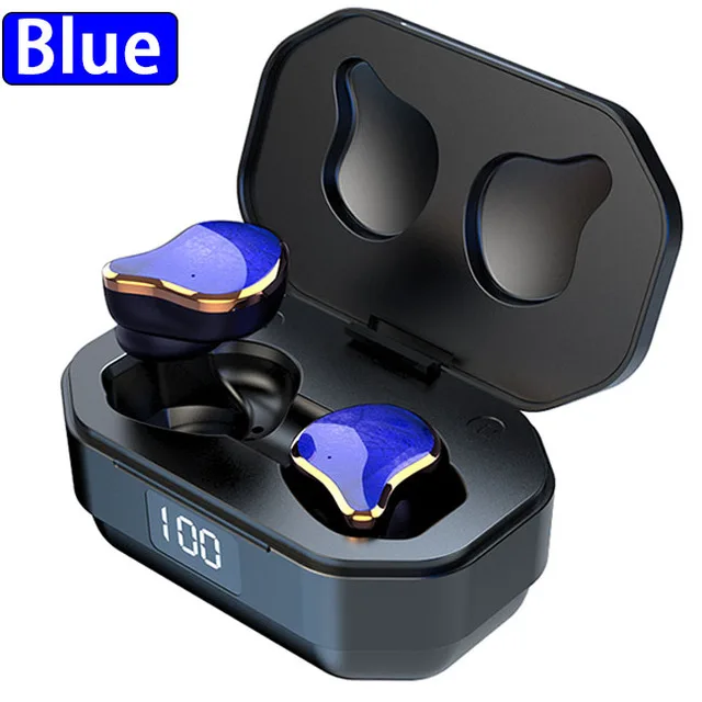 TWS-G01 Blue Bluetooth 5,0 Surround TWS беспроводные наушники G01 Eeaphone Touch control True беспроводные стерео наушники спортивные громкой связи с микрофоном - Цвет: TWS-G01 Blue