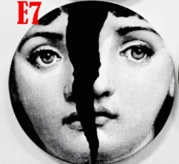 G Отель/бар/домашний декор Простая Современная тарелка Fornasetti тарелки настенные подвесные тарелки декоративные ремесленные тарелки тарелка фоновая тарелка - Цвет: G
