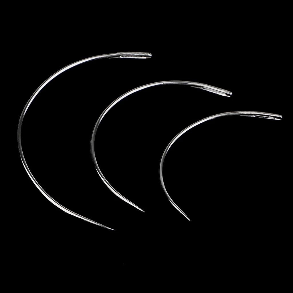 10 Pieces/lot C Type Weaving Needle Upholstery Carpet Leather Canvas Weaving Curved Needles Pins Hand Sewing Needles 