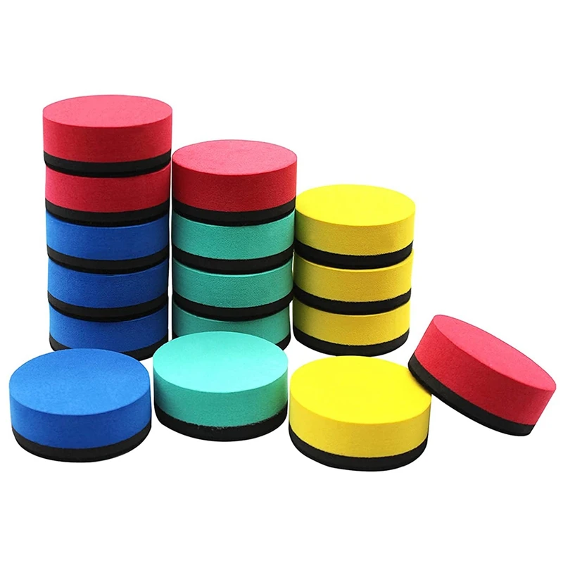 Mini Dry Erase Erasers Magnetic Whiteboard Erasers Chalkboard Cleaners Dry Wiper 16 Pack