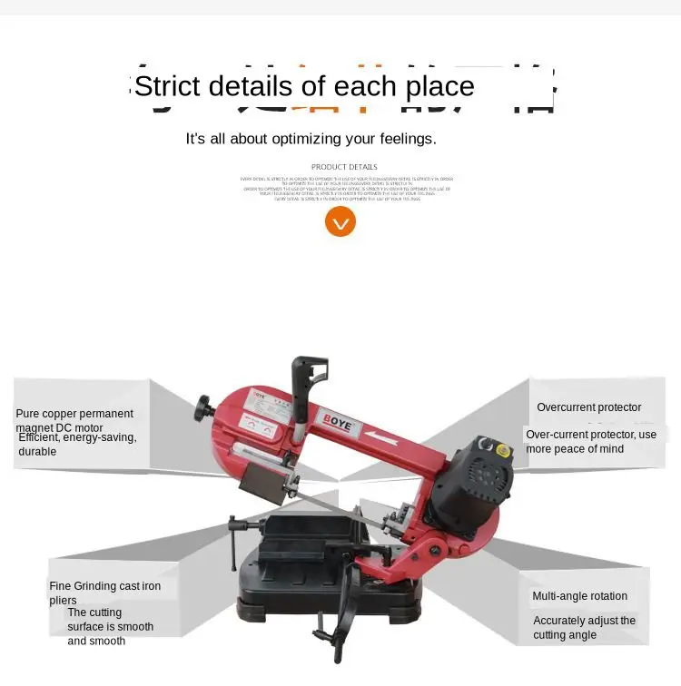 GFW4013 metal band saw 5 inch portable band saw machine