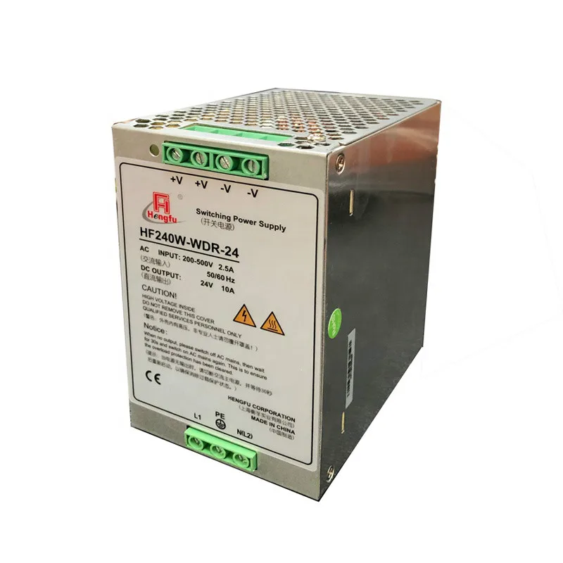 

24V 10A HF240W-WDR-24 AC DC output DIN Rail switching power supply