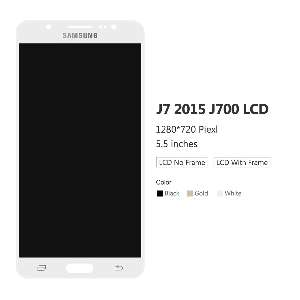 J7 дисплей для samsung Galaxy J7 J700 ЖК-SM-J700F J700M J700H/DS ЖК-дисплей сенсорный экран с рамкой ЖК-дисплей для телефона