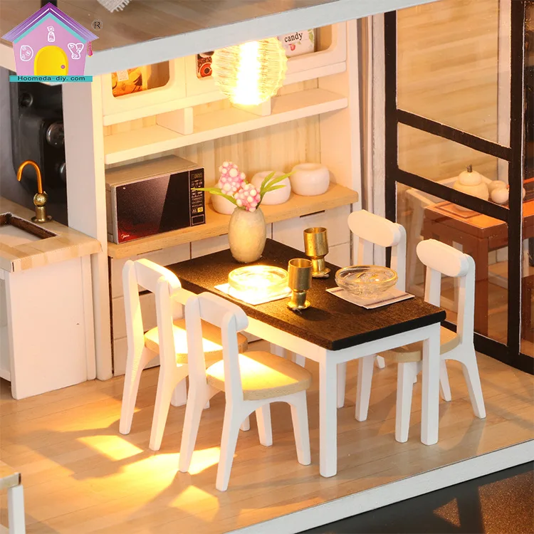 

Hoomeda-diy DIY Assembled Stereo Model Toy Cabin Creative Model Sand Table Birthday Gift