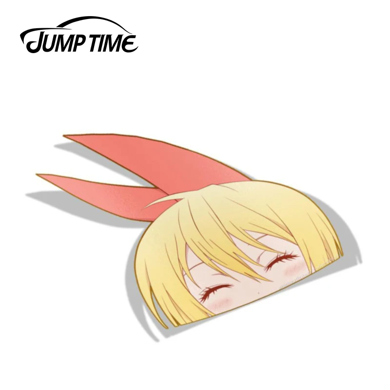 Наклейка на окно и ноутбук Chitoge Kirisaki Nisekoi с большой головкой 13x10 8 см|Наклейки