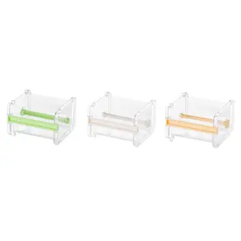 

Durable Tape Dispenser Desktop Tape Cutter Stationery Storage Box Organizer
