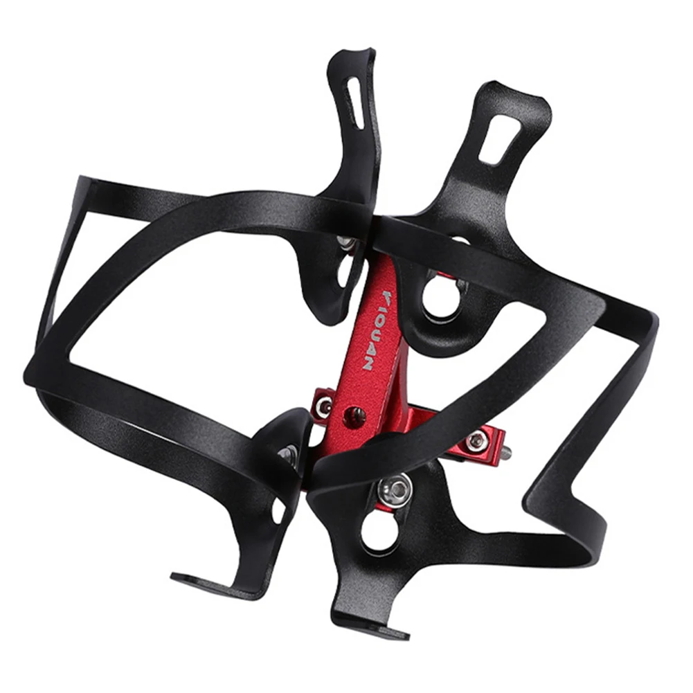 MTB Double Head Bicycle Bottle Cage Extension Rack Aluminum Alloy Mountain Bike Frame Water Cup Kettle Holder Extender Frame bicycle water bottle cage bicycle expansion bracket