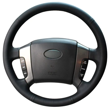 

Hand Sew Black Artificial Leather Car Steering Wheel Cover for Kia Sorento 2004 2005 2006 2007 2008