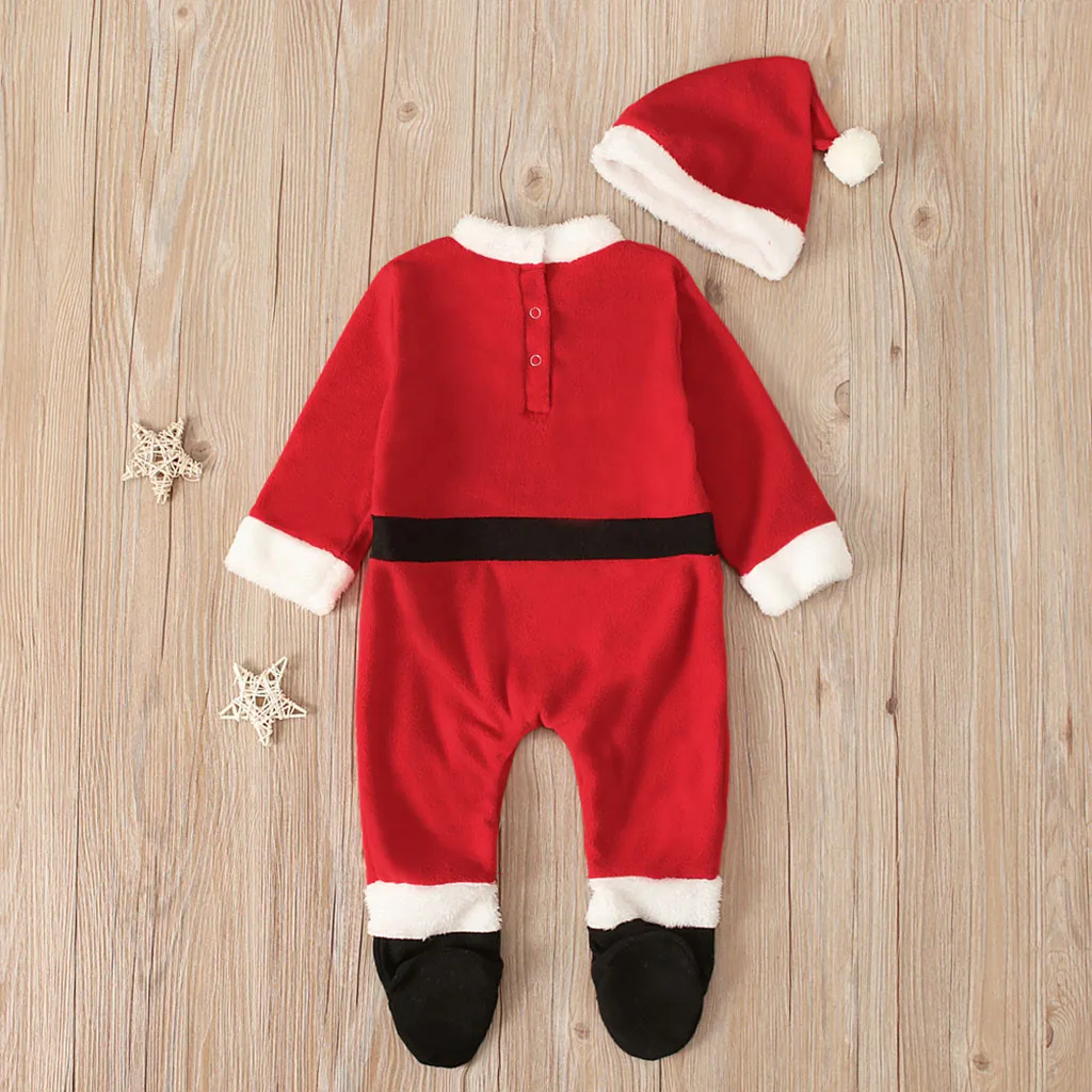 Мой первый комбинезон для малышей Рождественский комплект одежды для новорожденных комбинезон для младенцев мальчиков девочек топы+ штаны Рождественский комбинезон с оленем и снежинками