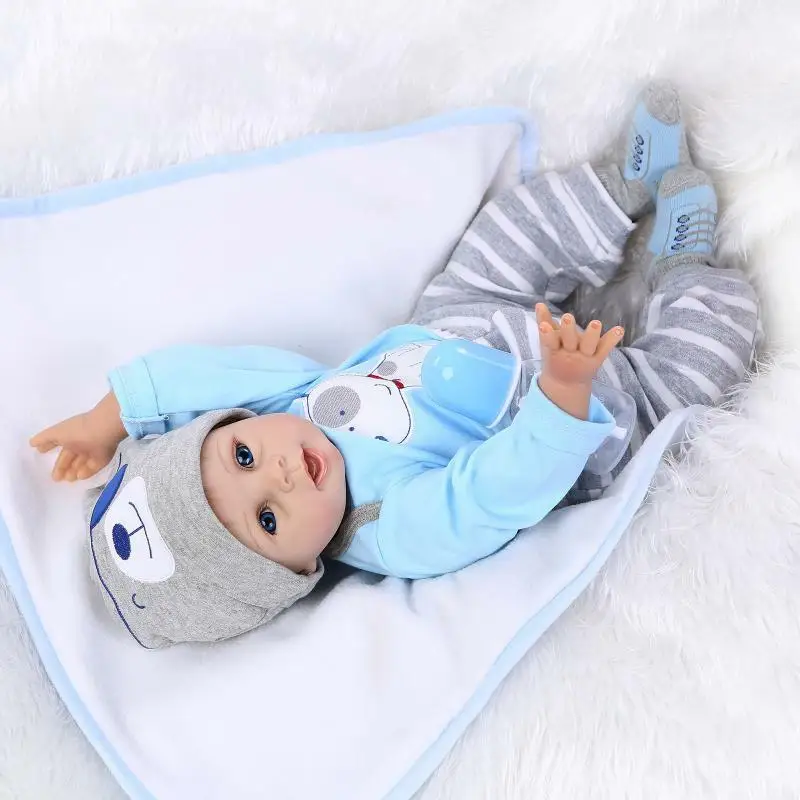 22 ''Reborn Baby куклы малыш мальчик/девочка мягкий силиконовый ручной работы Новорожденный Bebe подарок игрушки для девочек