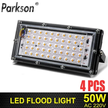 

4pcs 50W Led Flood light AC 220V-240V Outdoor Lighting waterproof IP65 Reflector Led Spotlight Projector Led FloodLights