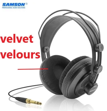 SAMSON SR850 Studio Monitor Headphone Dynamic Headset Semi-Open For Recording Monitoring Music Game Playing Velvet Earpad