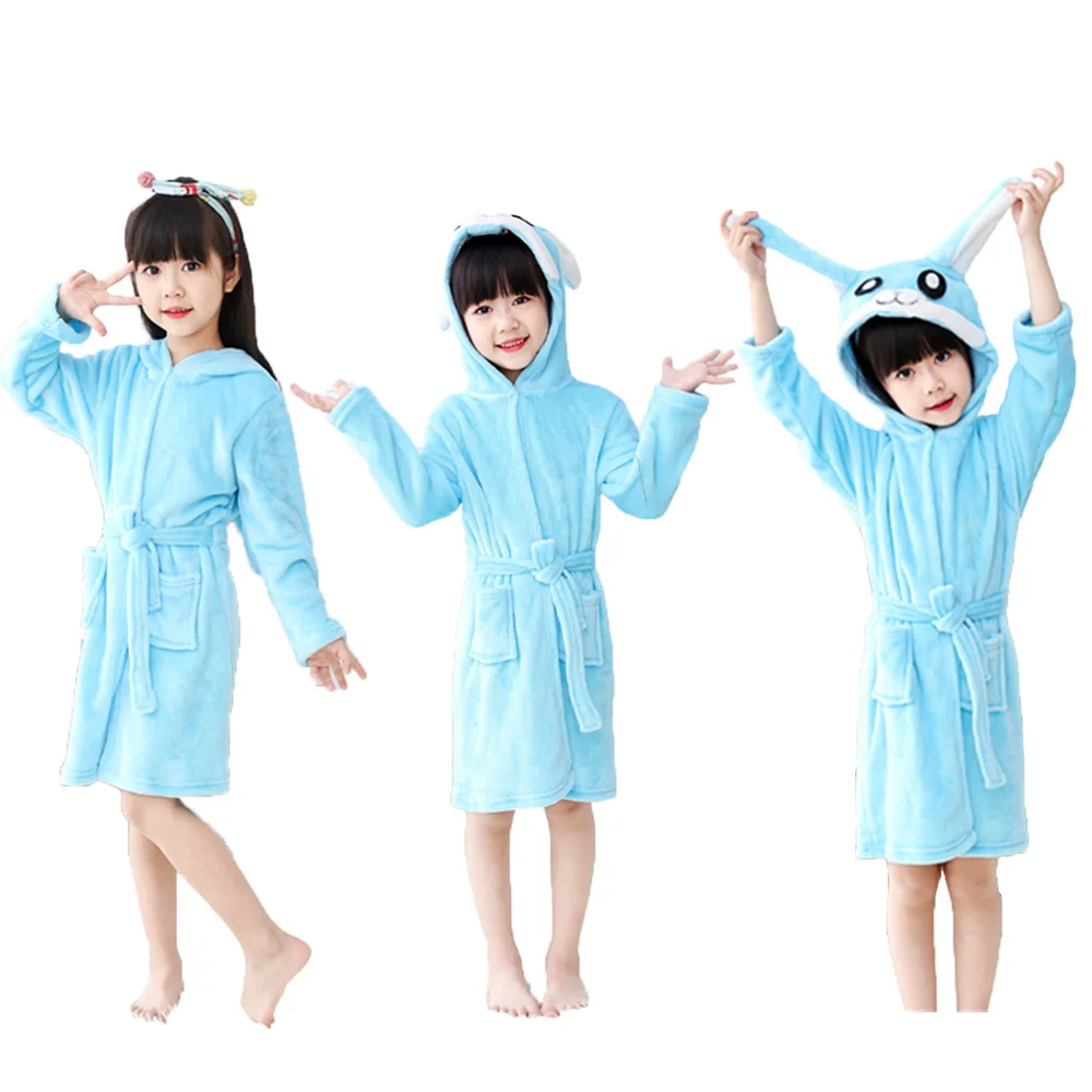 baby nightgowns cost Rainbow Unicorn Kigurumi Bathrobes for Girls Baby Winter Flannel Warm Pajama Gown Robes for Children Kids Sleepwear Pijama Dress cheap baby sleepwear